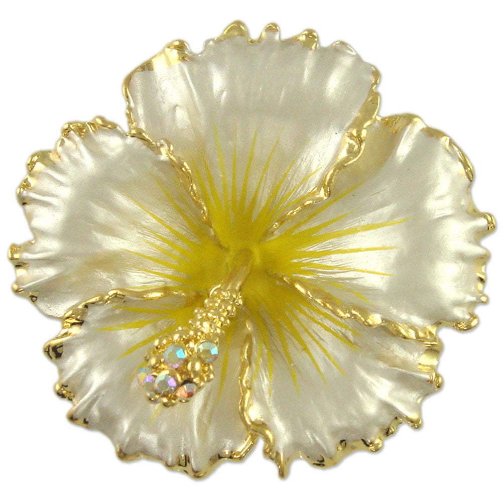 GB2499 Hibiscus Flower Brooch