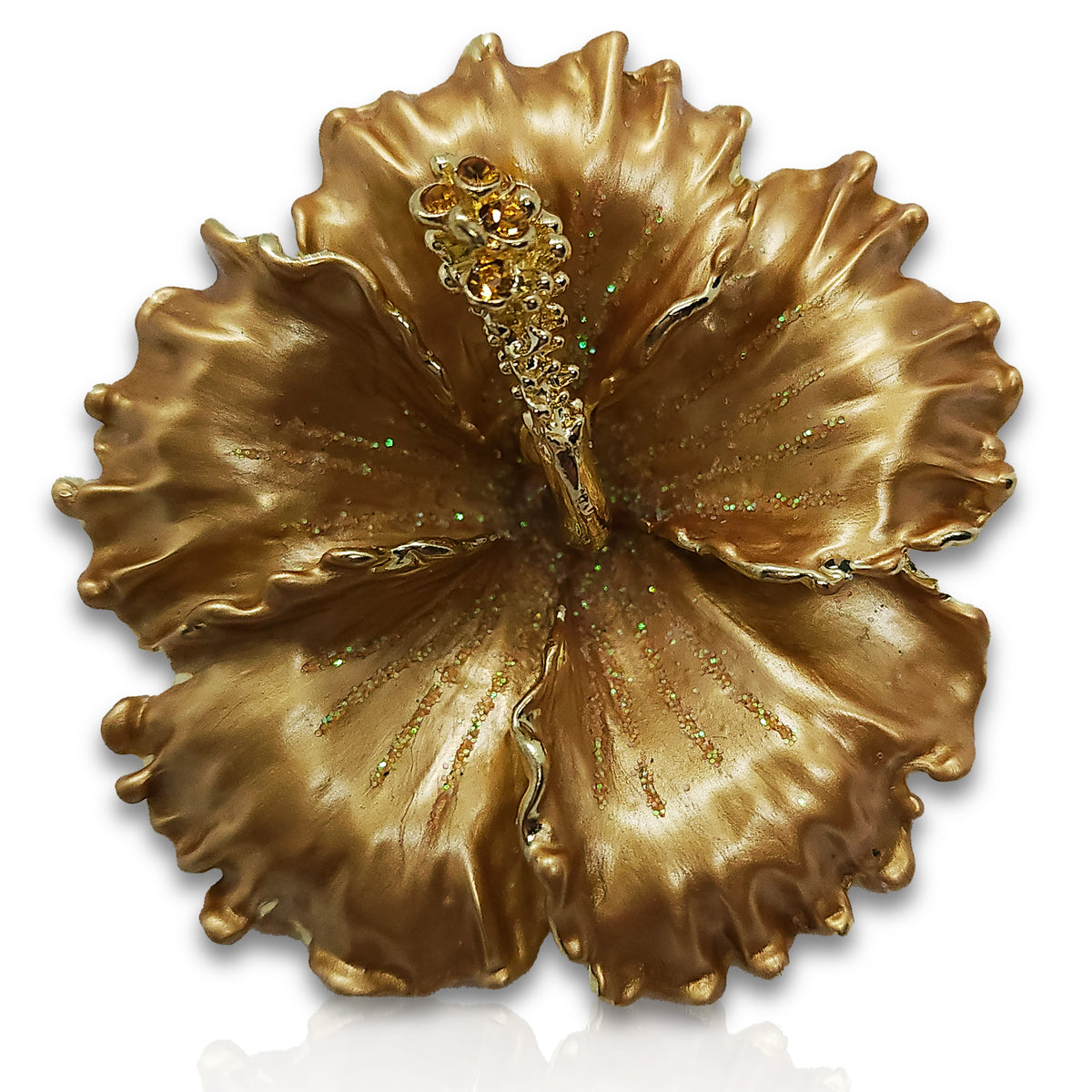 GB2499 Hibiscus Flower Brooch