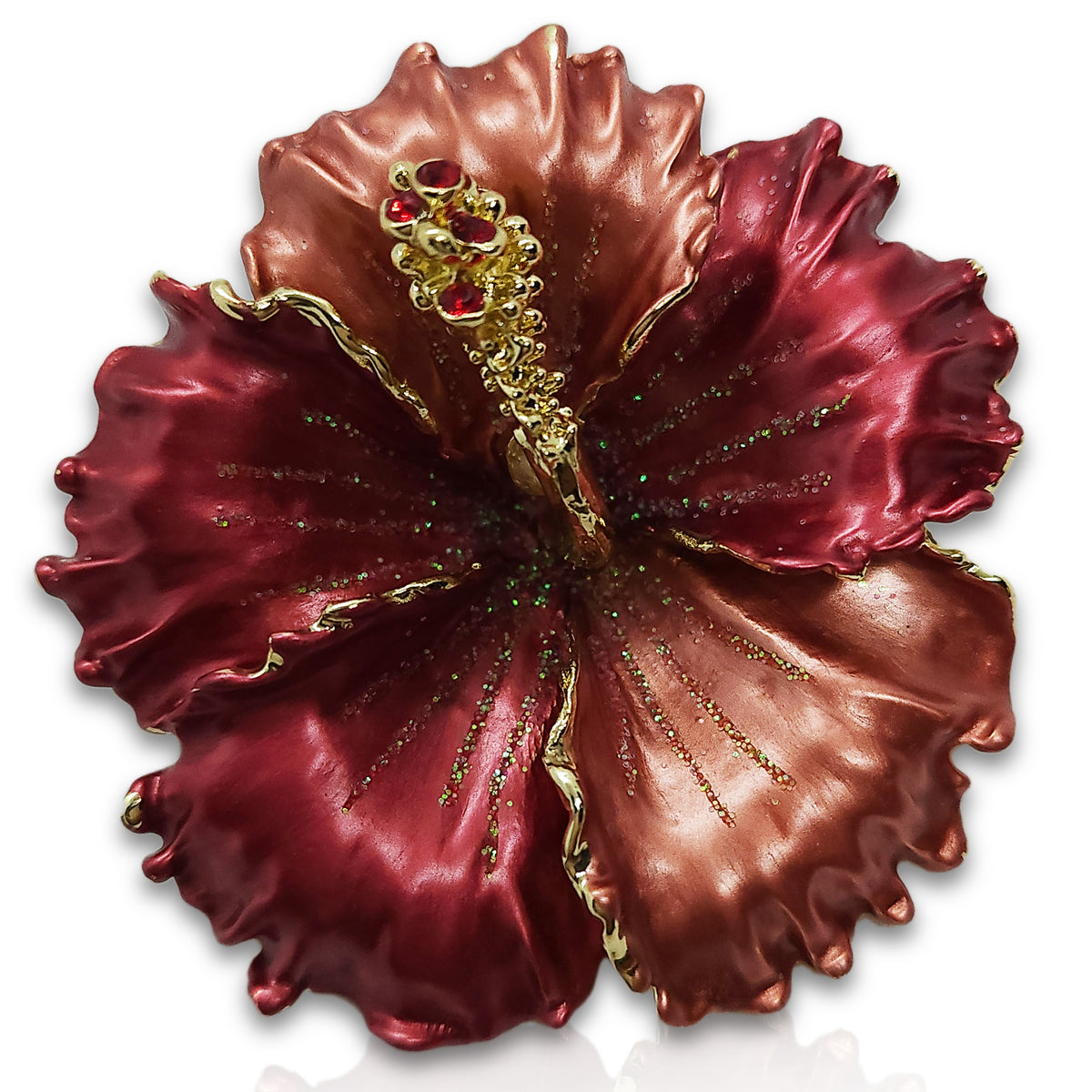 GB2499 Hibiscus Flower Brooch