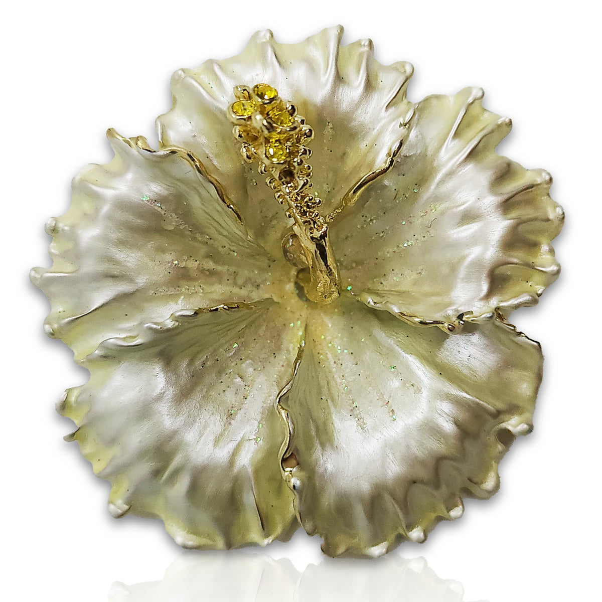 GB2499 Hibiscus Flower Brooch