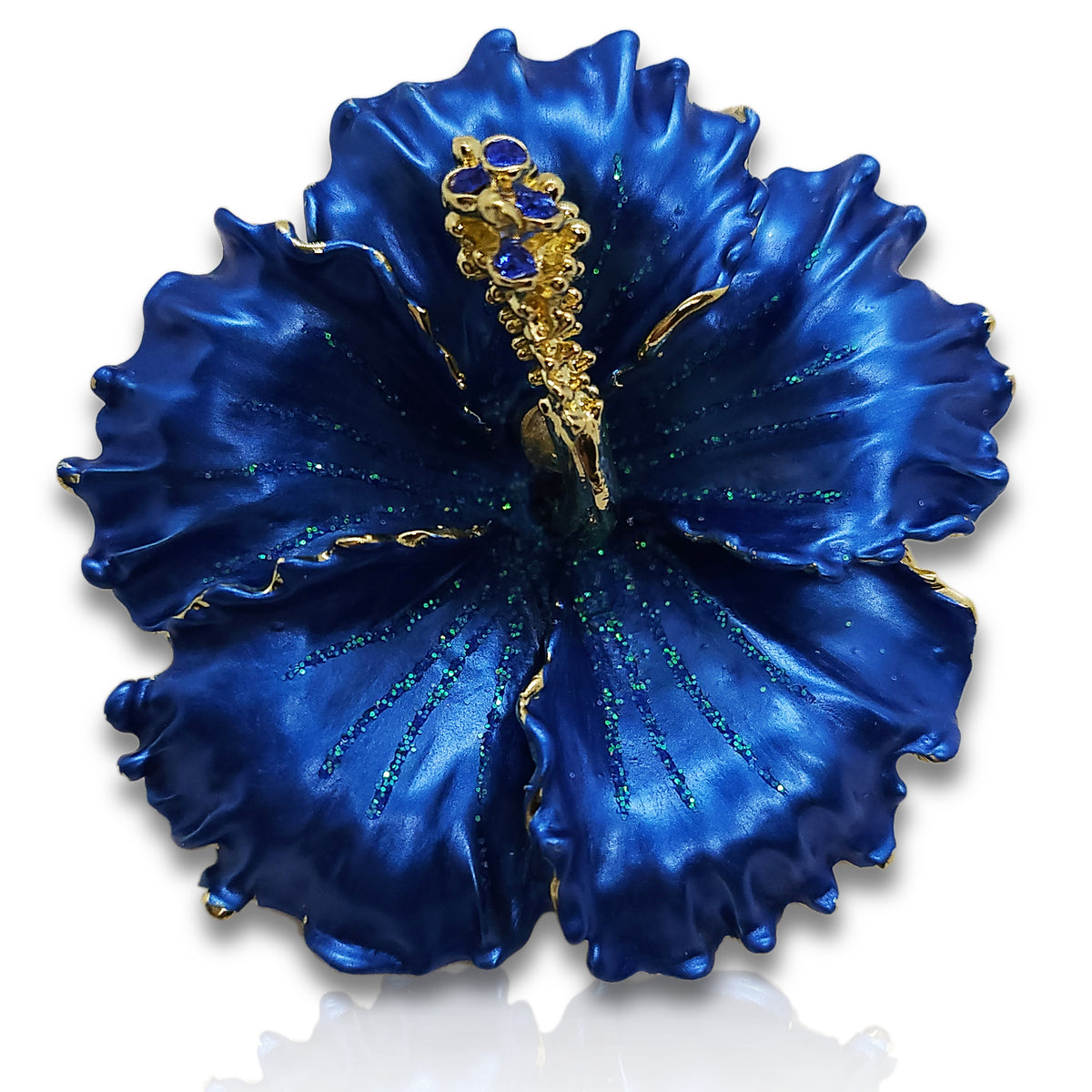 GB2499 Hibiscus Flower Brooch