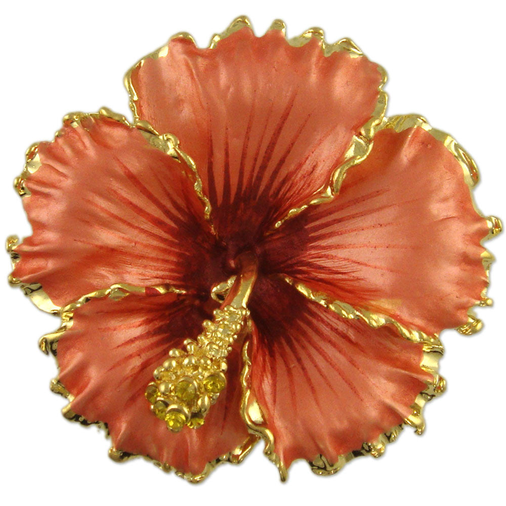 GB2499 Hibiscus Flower Brooch