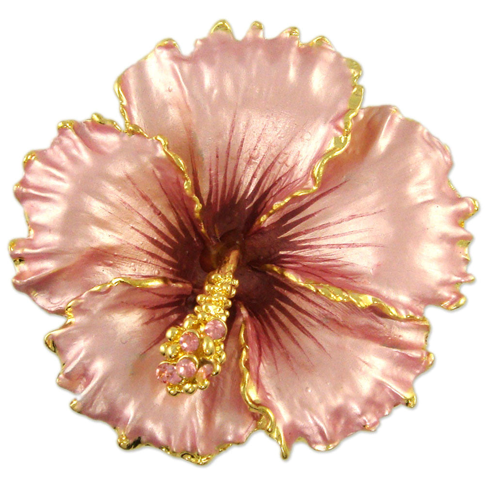 GB2499 Hibiscus Flower Brooch