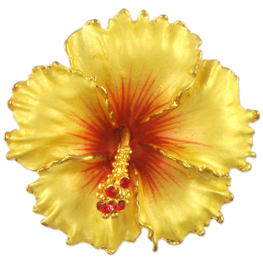 GB2499 Hibiscus Flower Brooch
