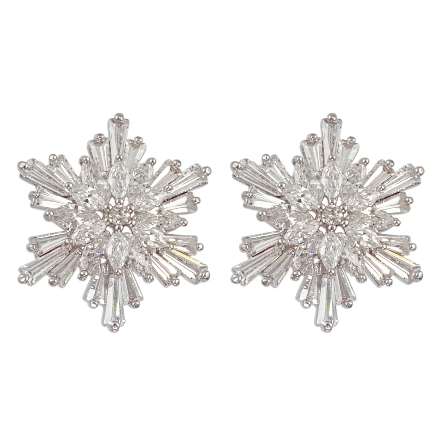 TE006 SNOWFLAKE EARRINGS